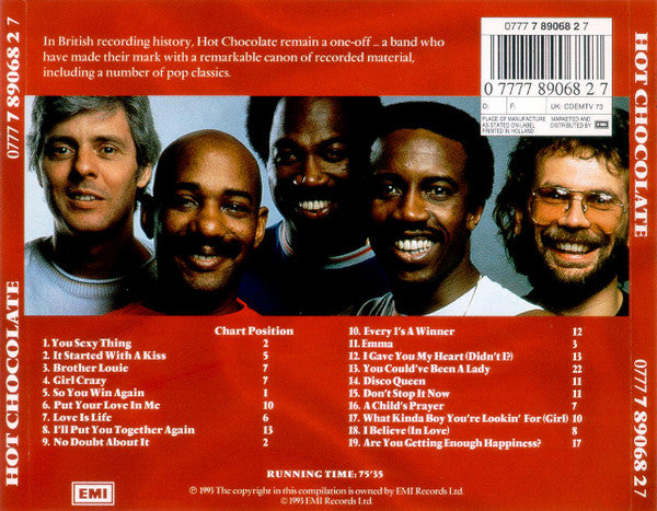 Hot Chocolate : Their Greatest Hits (CD, Comp, RE)