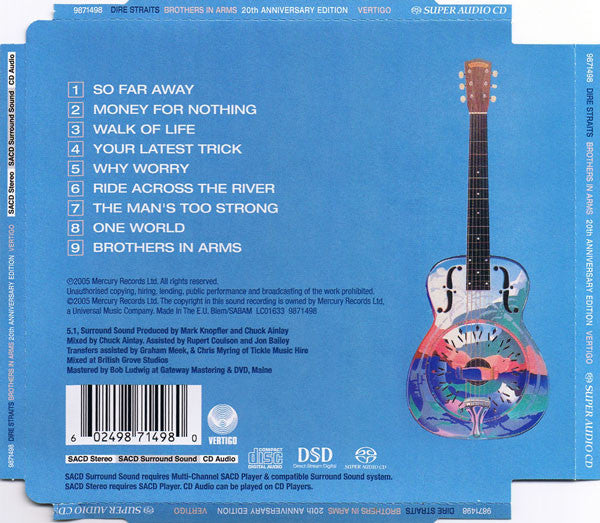 Dire Straits : Brothers In Arms (SACD, Hybrid, Multichannel, Album, RE, RM, HDC)