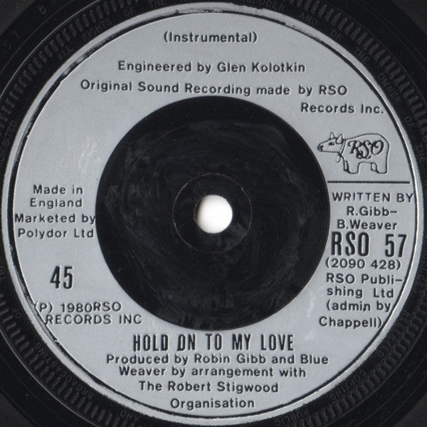 Jimmy Ruffin : Hold On To My Love (7", Single, Sil)