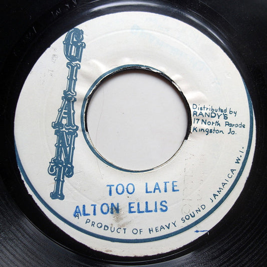 Alton Ellis : Too Late (7", RP)