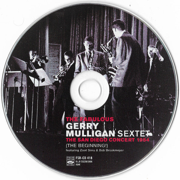 Gerry Mulligan And His Sextet : The San Diego Concert 1954 (The Beginning!) And The Complete Studio Sessions 1955-1956 (3xCD + Box, Comp, RM)