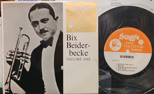 Bix Beiderbecke : Volume One (7", EP)