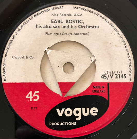 Earl Bostic And His Orchestra : Flamingo / Sleep (7", Single, Tri)