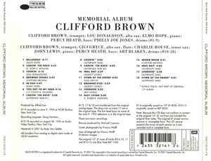 Clifford Brown : Memorial Album (CD, Album, Comp, Mono, RE, RM)