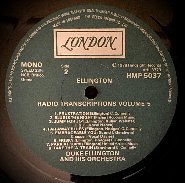 Duke Ellington And His Orchestra : The Radio Transcriptions Vol. 5 (LP, Mono)