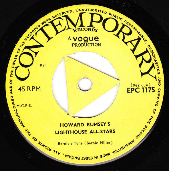 Howard Rumsey's Lighthouse All-Stars : Volume 4 (7", EP, Mono)