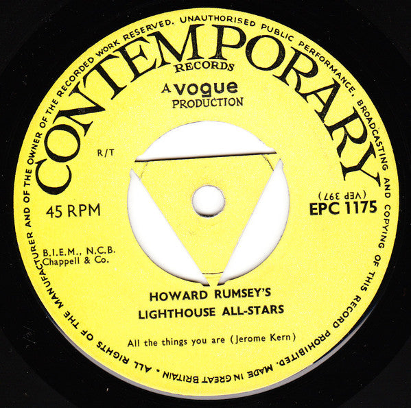 Howard Rumsey's Lighthouse All-Stars : Volume 4 (7", EP, Mono)
