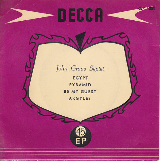 John Graas Septet : Egypt / Pyramid / Be My Guest / Argyles (7", EP)