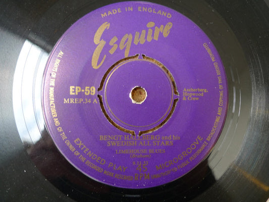 Bengt Hallberg And His Swedish All Stars : Limehouse Blues (7", EP)