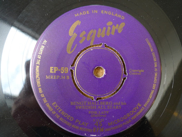 Bengt Hallberg And His Swedish All Stars : Limehouse Blues (7", EP)