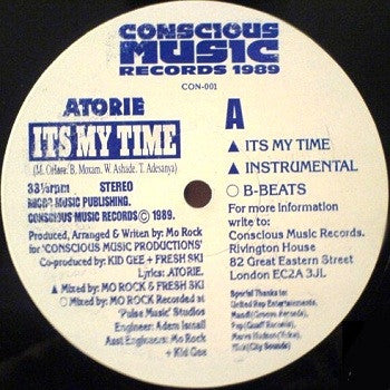 Atorie : It's My Time (12")