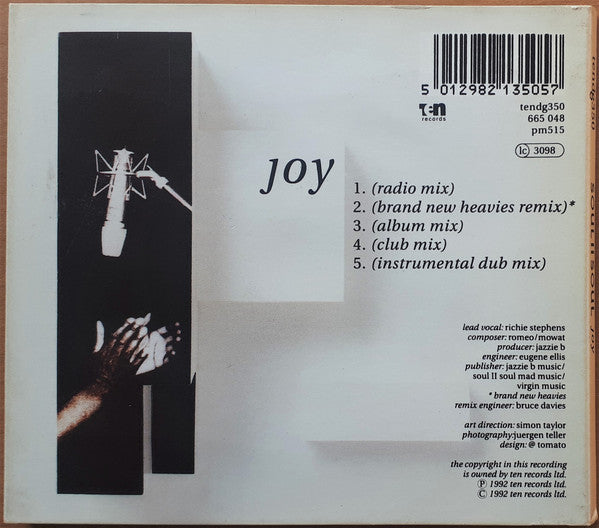Soul II Soul : Joy (CD, Single, Dig)