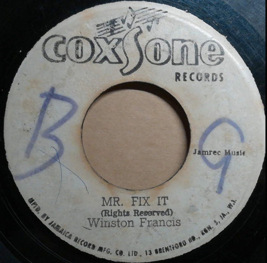 Winston Francis : Mr. Fix It (7", Single)