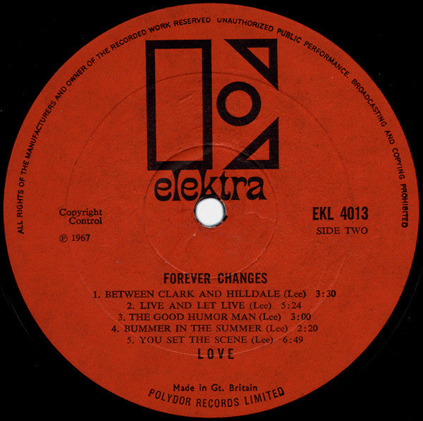 Love : Forever Changes (LP, Album, Mono)