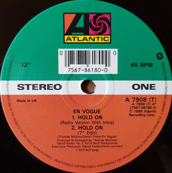 En Vogue : Hold On (12", Adr)