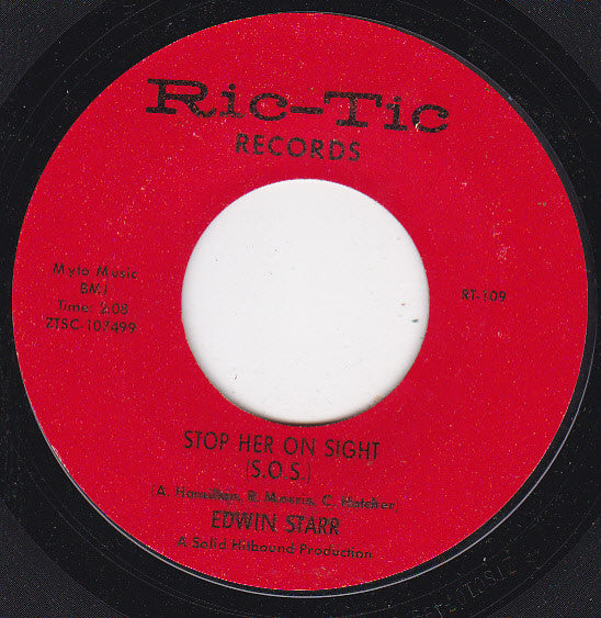 Edwin Starr : Stop Her On Sight (SOS) (7", Single, Styrene, San)