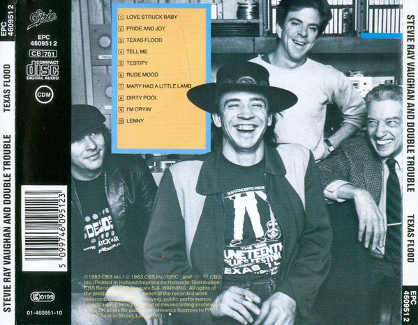 Stevie Ray Vaughan & Double Trouble : Texas Flood (CD, Album, RE, DAD)