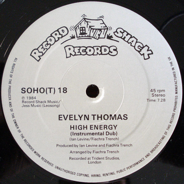 Evelyn Thomas : High-Energy (12", Single)