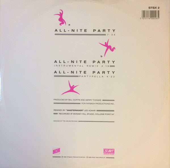 The Fatback Band : All-Nite Party (12")