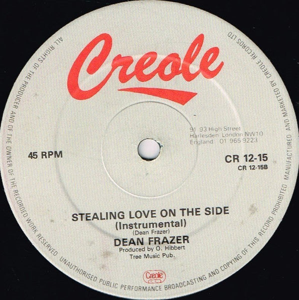 Carlene Davis / Dean Frazer* : Stealing Love On The Side (12")