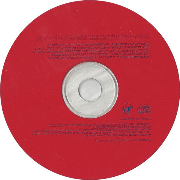 Soul II Soul : Volume IV The Classic Singles 88-93 (CD, Comp)