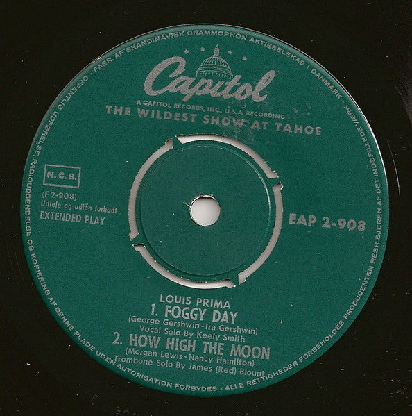 Louis Prima With Keely Smith, Sam Butera And The Witnesses : The Wildest Show At Tahoe Part 2 (7", EP)