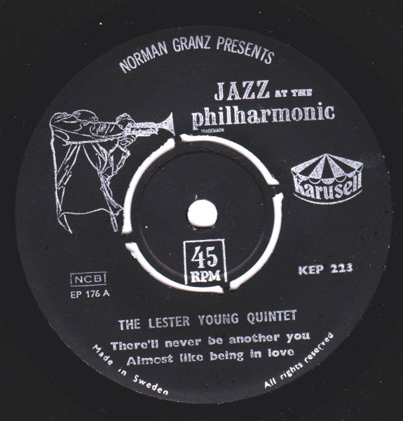 Lester Young Quintet : There'll Never Be Another You (7", EP)