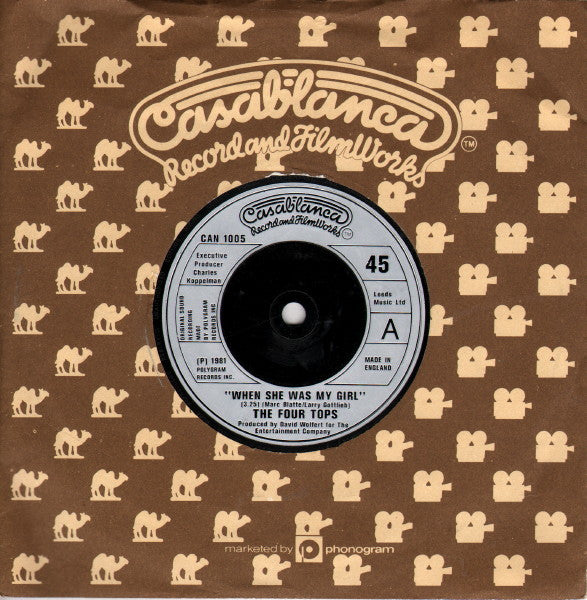 Four Tops : When She Was My Girl (7", Single)