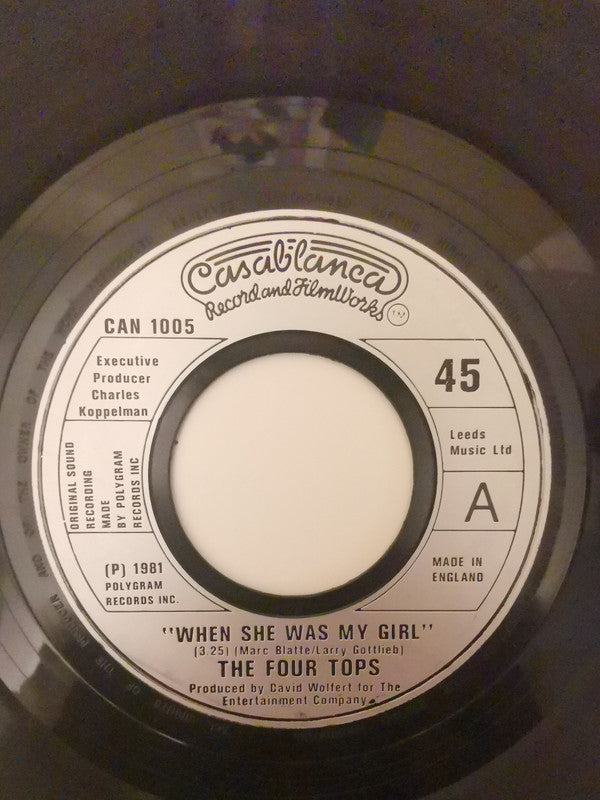 Four Tops : When She Was My Girl (7", Single)