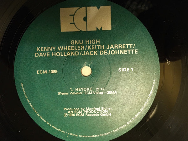 Kenny Wheeler : Gnu High (LP, Album)