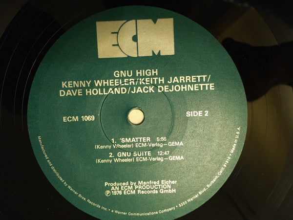 Kenny Wheeler : Gnu High (LP, Album)