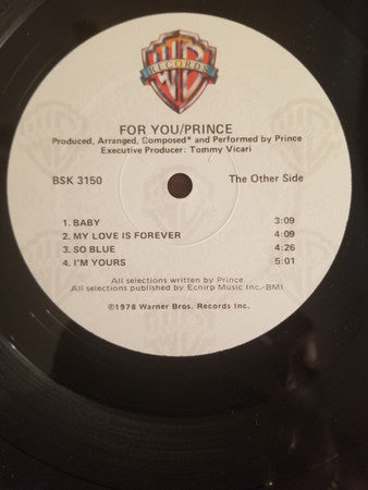 Prince : For You (LP, Album, RE, SP)