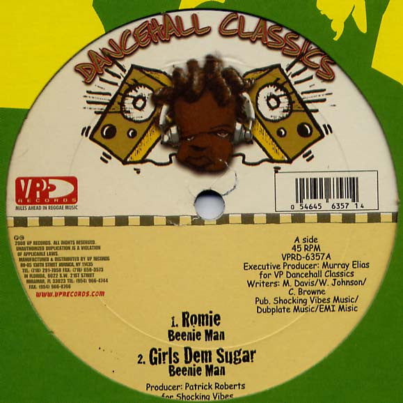 Beenie Man : Romie / Girls Dem Sugar (12")