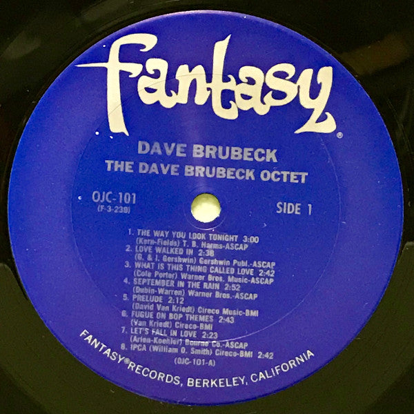 The Dave Brubeck Octet : Dave Brubeck Octet (LP, Album, RE)