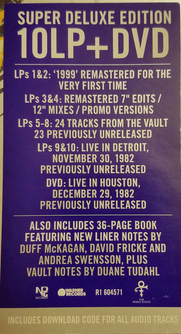 Prince : 1999 (2xLP, Album, RE, RM, 180 + 2xLP, Comp, RE, RM, 180)