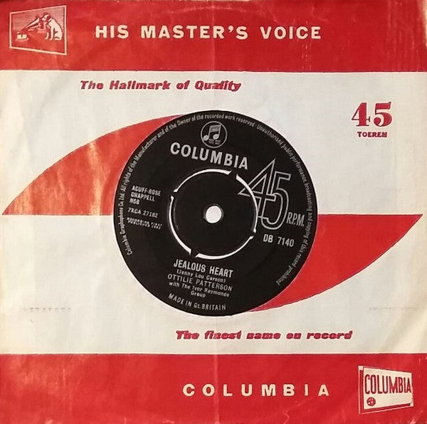 Ottilie Patterson With Ivor Raymonde Orchestra : Jealous Heart (7")