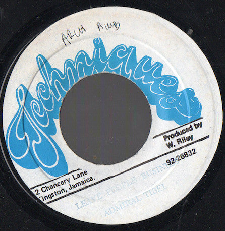 Admiral Tibet : Leave People Business (7")