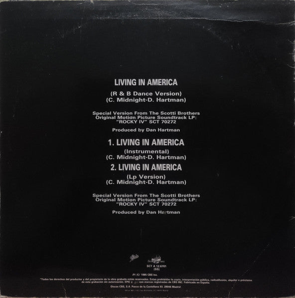 James Brown : Living In America (12", Maxi)