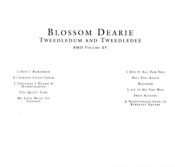 Blossom Dearie & Mike Renzi : Tweedledum And Tweedledee (CD, Album)