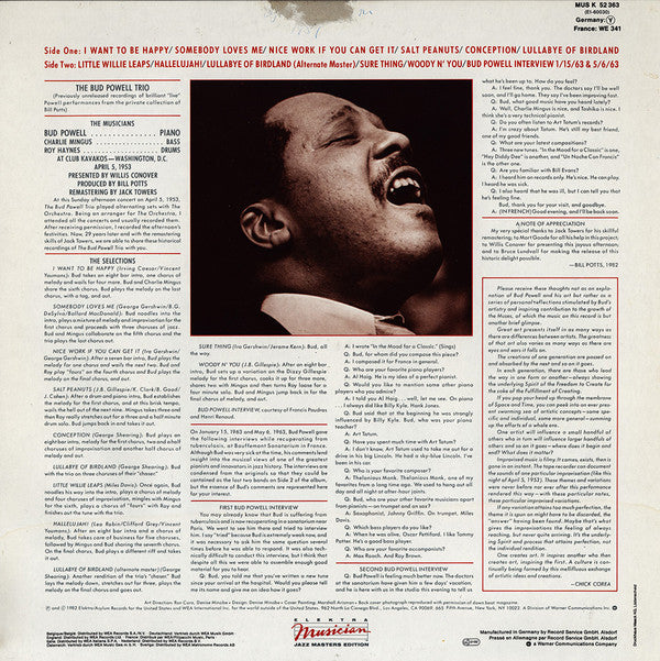 Bud Powell : Inner Fires - The Genius Of Bud Powell (LP, RM)