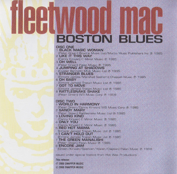 Fleetwood Mac : Boston Blues (2xCD, Album)