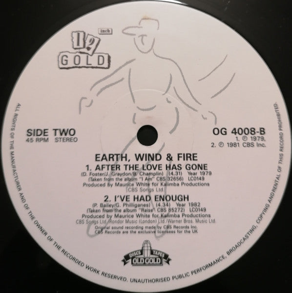 Earth, Wind & Fire : Star / Saturday Nite / After The Love Has Gone / I've Had Enough (12", RE, Bla)