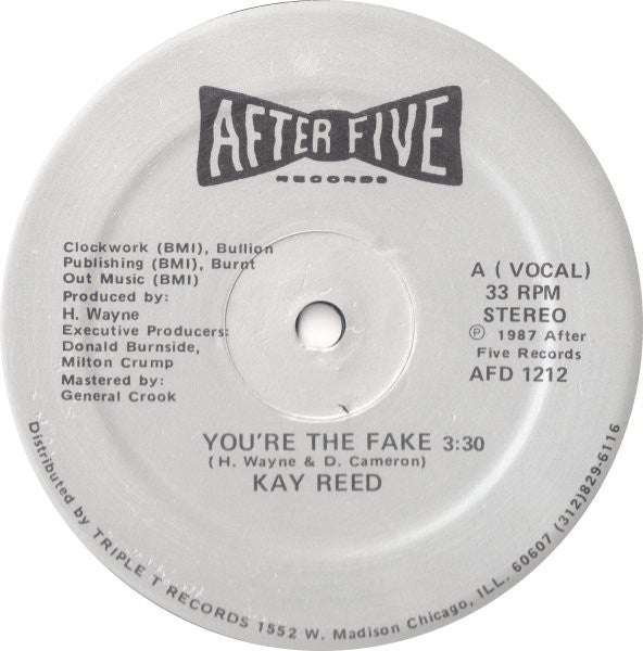 Kay Reed : You're The Fake (12")