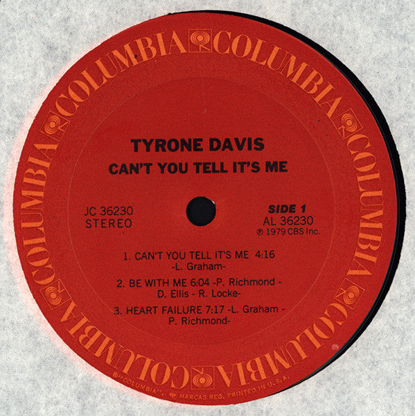 Tyrone Davis : Can't You Tell It's Me (LP, Album)