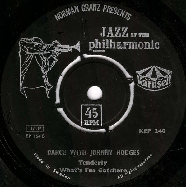 Johnny Hodges : Dance With Johnny Hodges (7", EP)