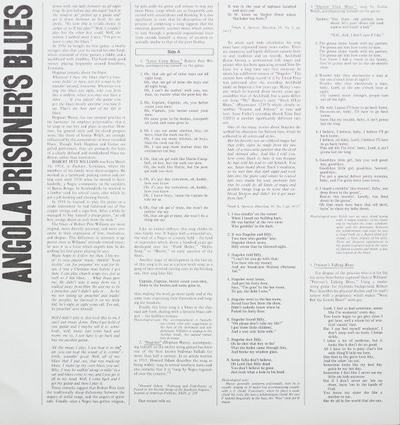 Robert Pete Williams / Hogman Maxey / Guitar Welch : Angola Prisoner`s Blues (LP, Comp, RE)