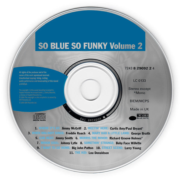 Various : So Blue So Funky (Heroes Of The Hammond Volume 2) (CD, Comp, Mono)
