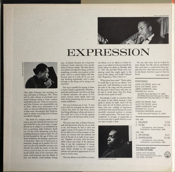 John Coltrane : Expression (LP, Album, RE)