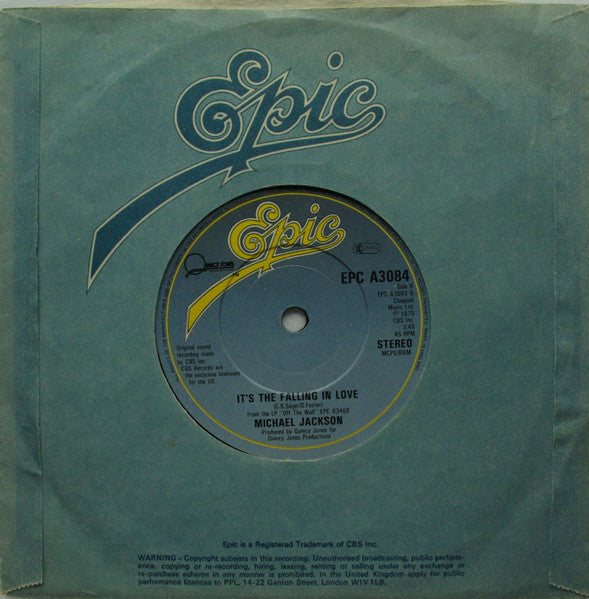 Michael Jackson : Billie Jean (7", Single, Pap)