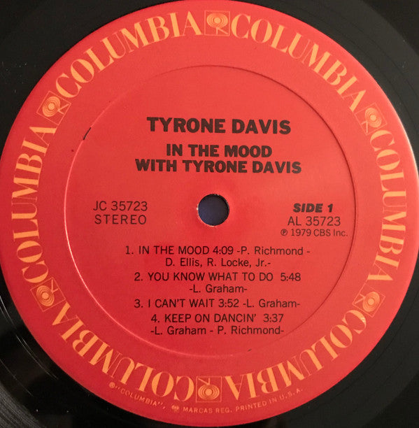 Tyrone Davis : In The Mood With Tyrone Davis (LP, Album, Ter)